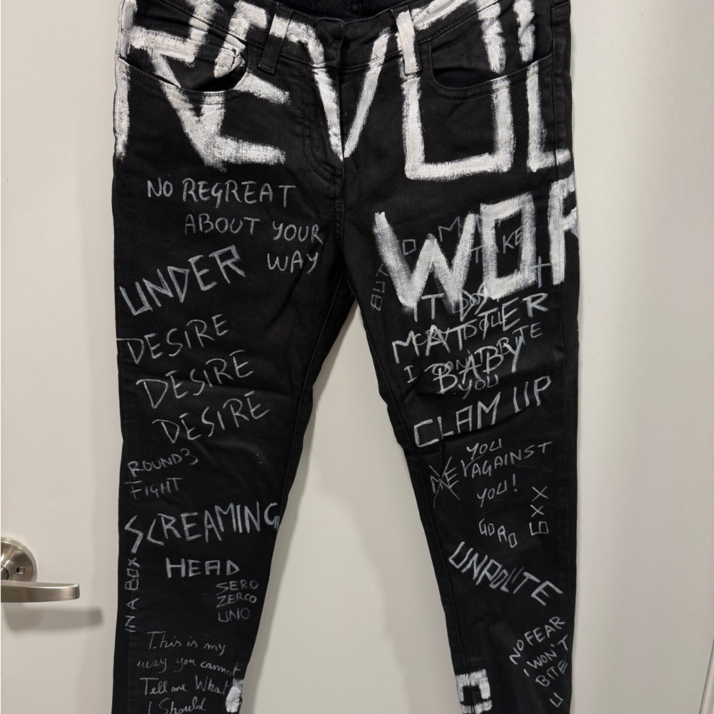 Faith Connexion Monochrome Graphic Jeans